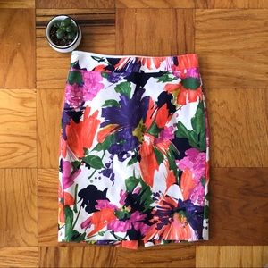 NWOT J.Crew Floral Pencil Skirt, Lined, Size 0